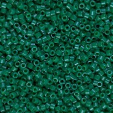 Miyuki delica Beads 11/0 - Opaque dyed dark green DB-656